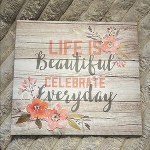 Floral Inspirational Wall Art